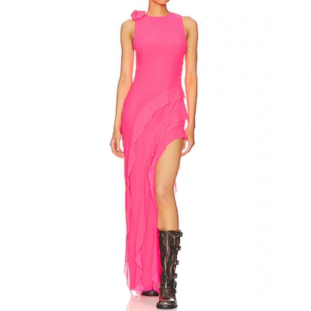 Airess Maxi dress in knockout pink